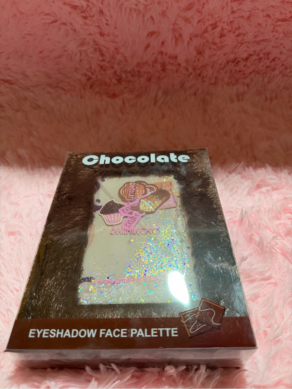 Chocolate Eyeshadow Face Palette — Shimmery Pink Tones
